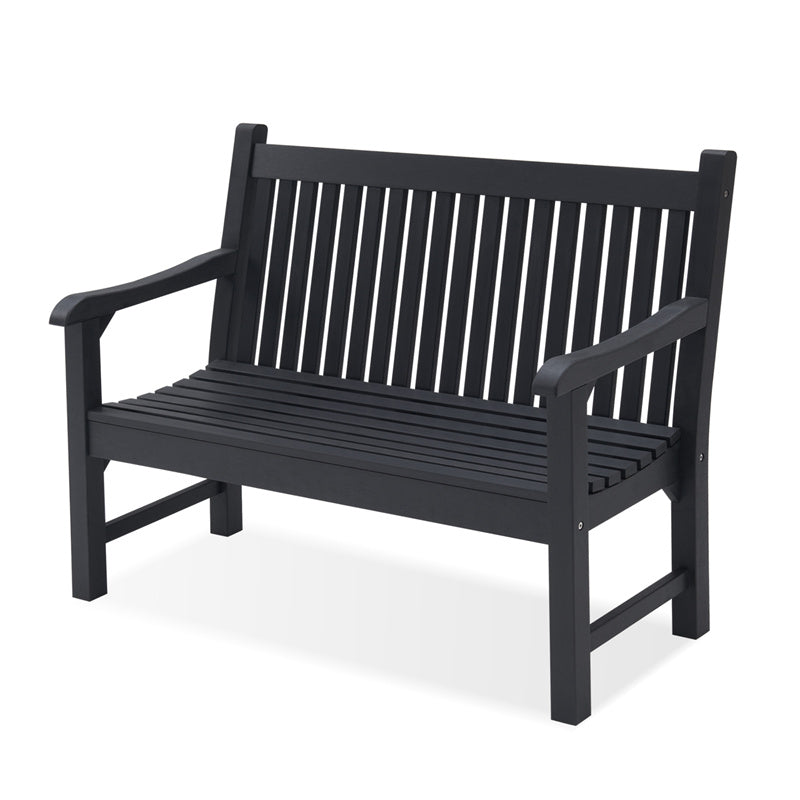 Psilvam Garden Bench, 2-Person Poly Lumber Patio Bench